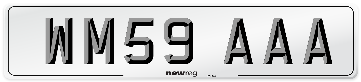 WM59 AAA Number Plate from New Reg